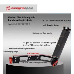 Adjustable Handle Sling Grip L Bracket for DJI Ronin RS2 RSC2 RS3 PRO Handheld Stabilizer Extension