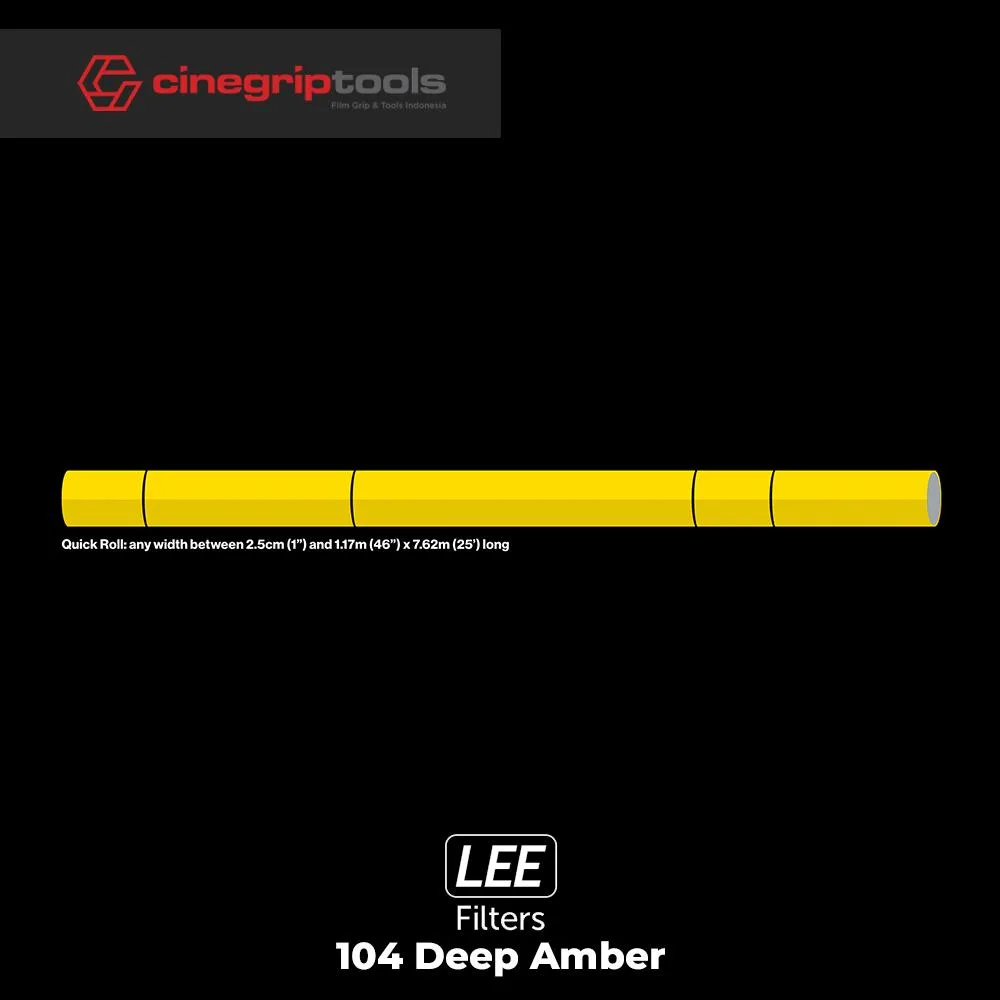 Lee Filter 104 Deep Amber 1inch Roll