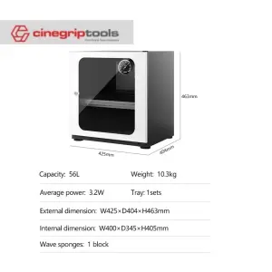 LENTHEM Dry Cabinet With Smart Passlock DTW-060 (56 Liter)