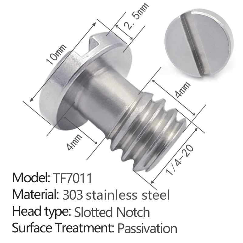 slotted quick-release screw without ring TF7011 - 3 pcs per pack