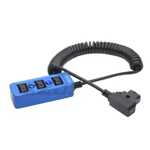 Camera Power D-TAP Distributor Three Way Splitter Metal Case