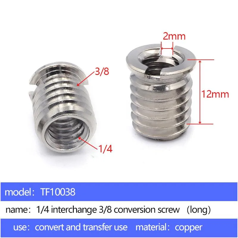 1/4 mutual turn 3/8 adapter screw TF10038 - 4 pcs per pack
