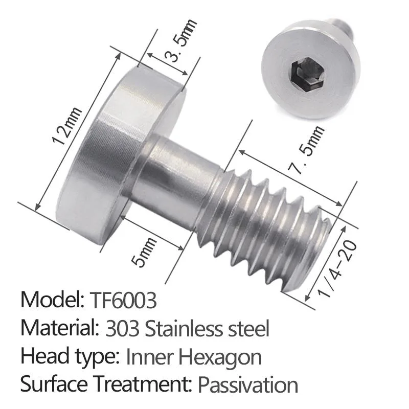 hexagon socket quick release screw TF6003 - 2 pcs per pack