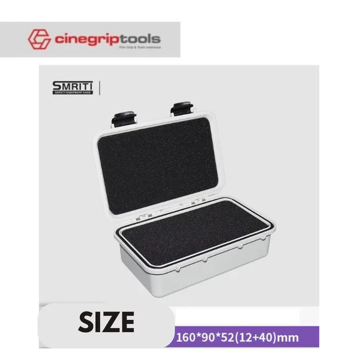 SMRITI S1690H Pull Rod Protective Waterproof IP67 Tools Case With Pick and Pluck Foam - White