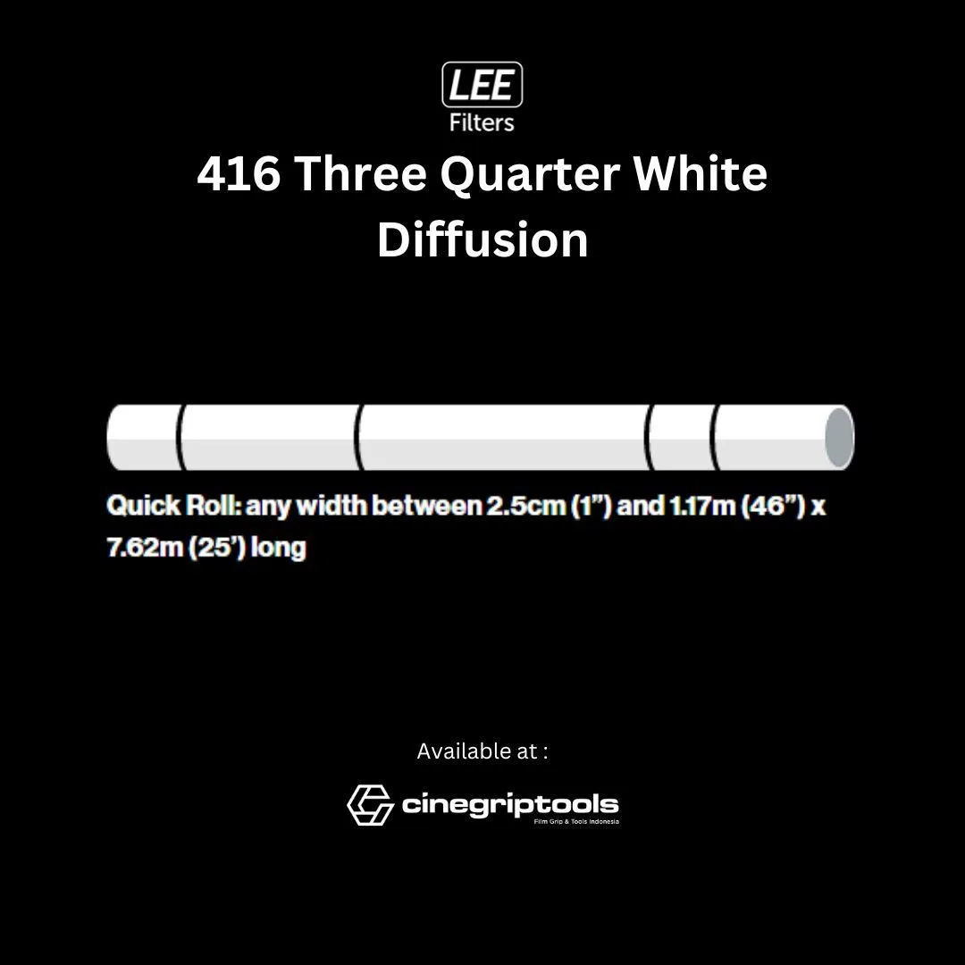 Lee Filter 416 Three Quarter White Diffusion
