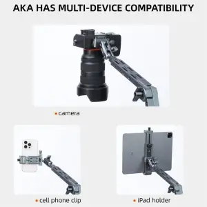 LEAPLIGHT Flexible Magic Arm W C-Clamp Overhead Camera Mount 360°Rotatable Cantilever Stand ArticulatingArm for Phone/iPad Stand
