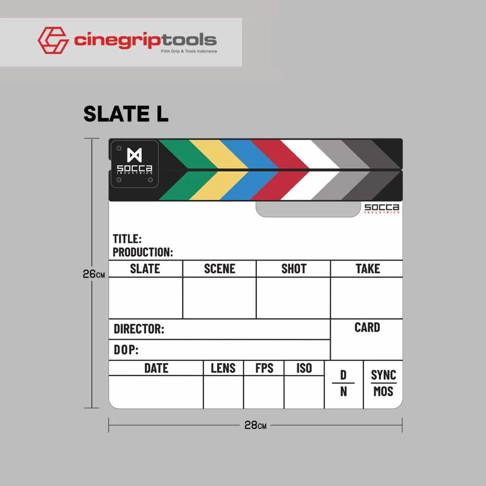 Socca Clapperboard - Size L