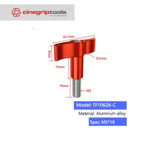 T Type Thumb Screw M5*19 Red Universal / For DJI