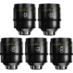 DZOFilm Arles High Speed T1.4 FullFrame CINELENS Set 25-35-50-75-100 mm PL Mount (booking fee)