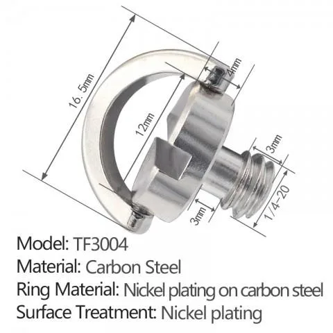 1/4 Slotted Flat Ring Quick-Release Screw TF3004