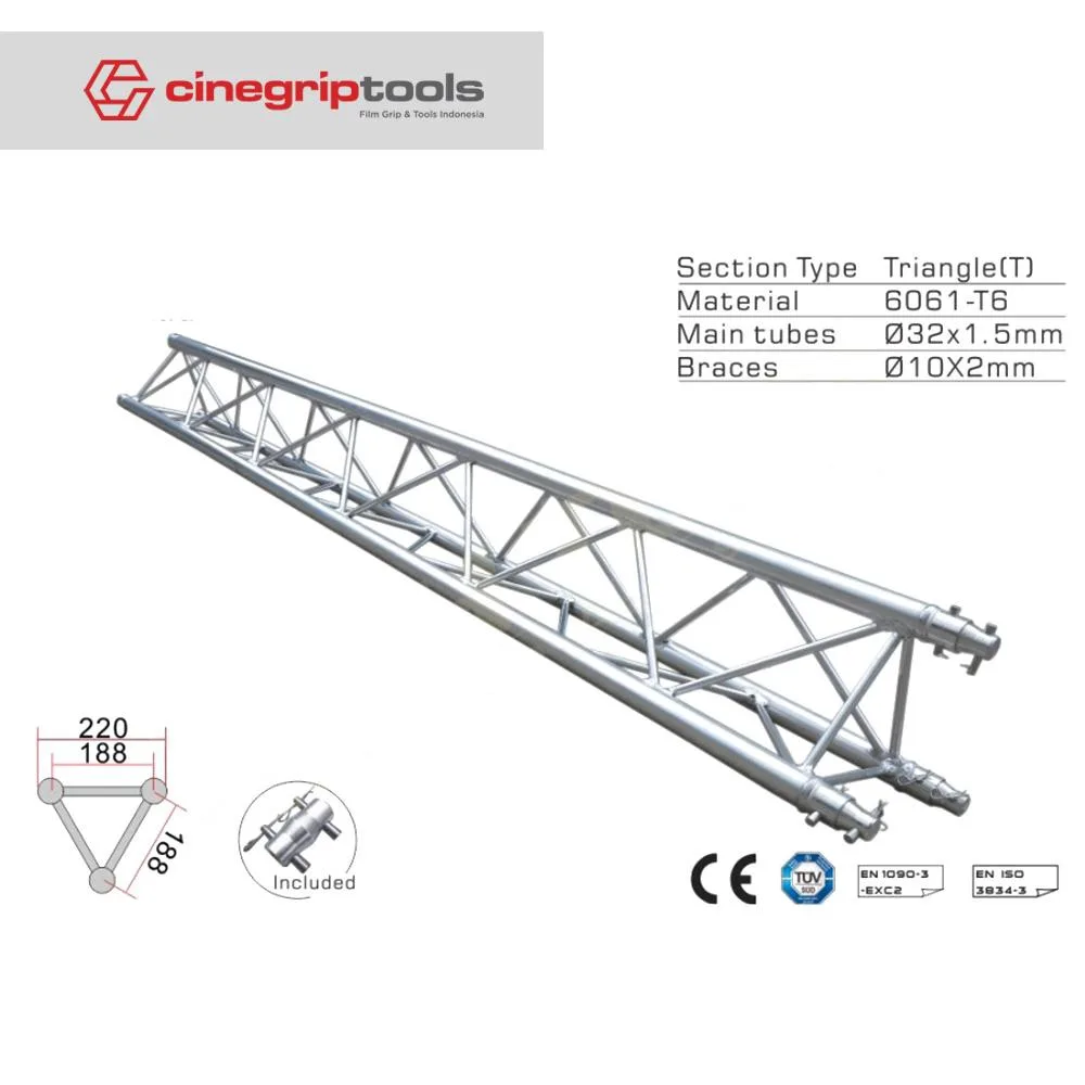 220x220x2000mm A20-TS20 Spigot truss series,Triangle 220 Truss