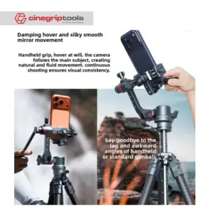 Leaplight aluminum alloy mobile phone camera gimbal 360-degree rotation adjustment, expandable. LYR3