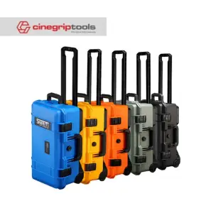 SMRITI HARDCASE (Pelican Copy) S5129 Pull Rod Protective Waterproof IP67 Tools Case With Warren file + TrekPak - Yellow