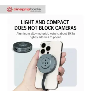 Leaplight 2230 all-metal magnetic hard drive case for iPhone 16 Pro 15 Max mobile solid-state nvme recording prompter LYMA3
