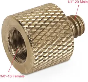 Conversion Screw 3/8" female to 1/4" male - 2 pcs per pack