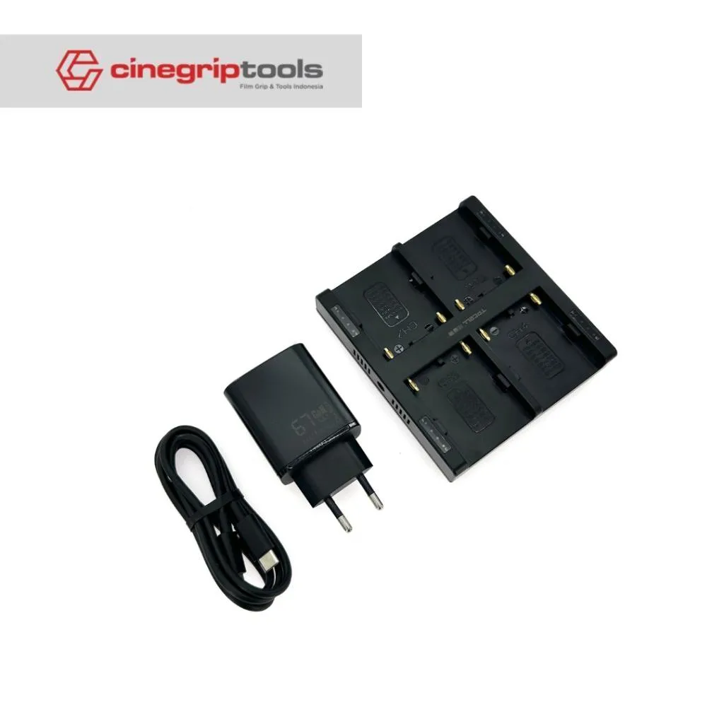 TPCELL BPU-4C USB CHARGER - USB-C INPUT:20V 3A,OUTPUT:16.8V/0.8A*4