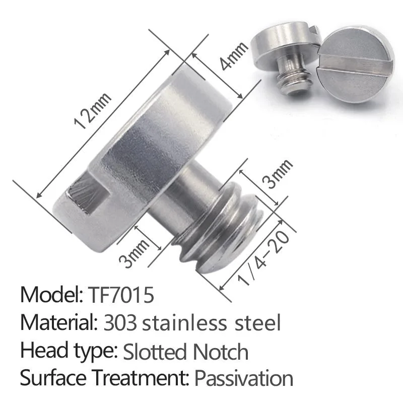 slotted quick-release screw without ring TF7015 - 2 pcs per pack