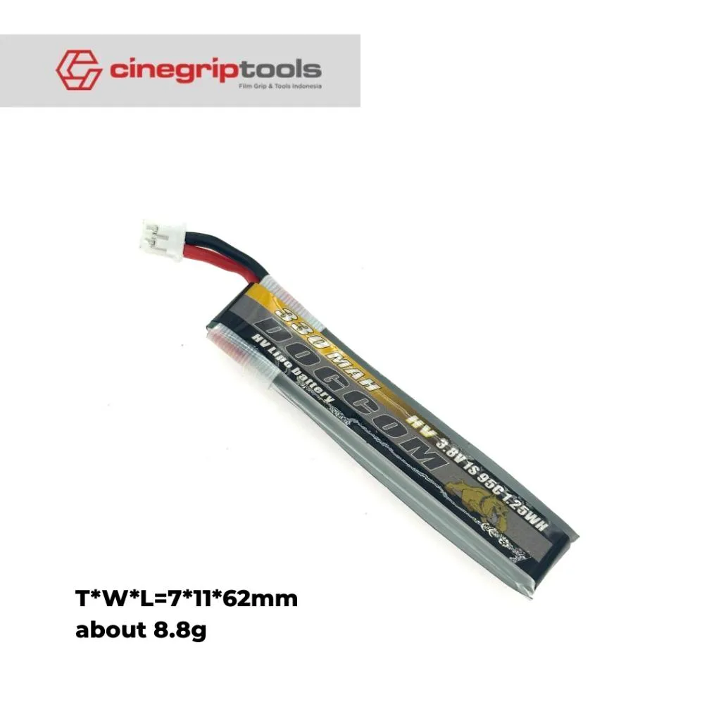 DOGCOM Battery BT2.0/PH2.0 plug - DC330/95C-1S HV 3.8V
