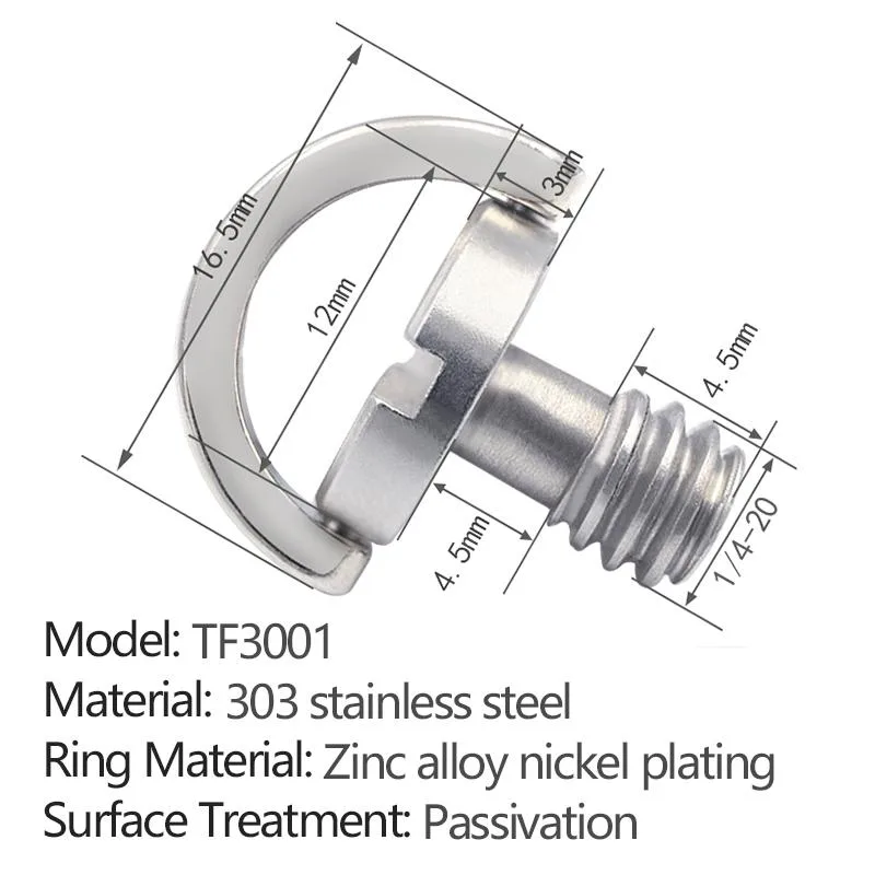 slotted flat ring quick-release screw TF3001