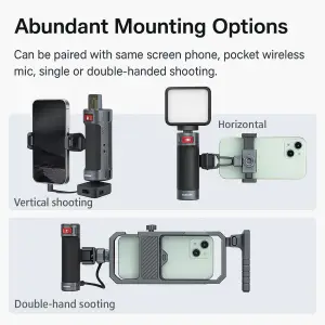 Leaplight mobile phone photography Bluetooth handle auxiliary shooting device accessories travel VLOG selfie video expandable fill light