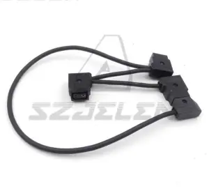 3-Port female D-tap P-Press for Male D-tap B Press Power Hub Adapter
