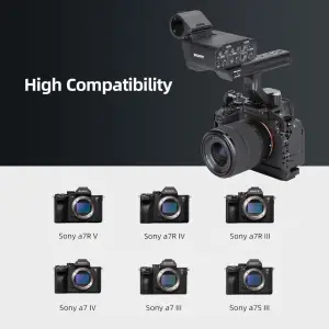 Nitze Camera Cage for Sony a7R V / a7 IV / a7R IV / a7R III / a7 III / a7S III with Built-in NATO Rail T-S13A