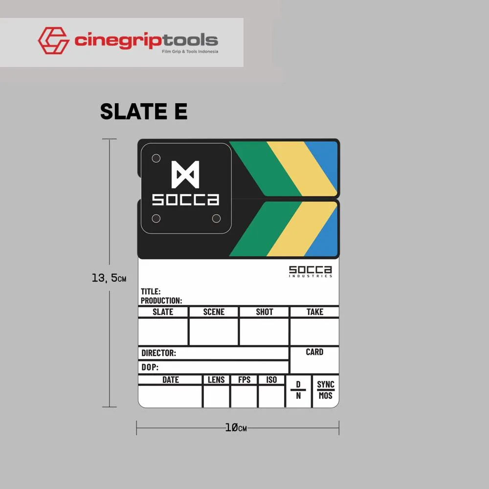 Socca Clapperboard - Size E