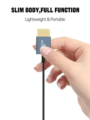 MOSHOU Ultra-thin coaxial HDMI to HDMI Cable 8k 3 meter