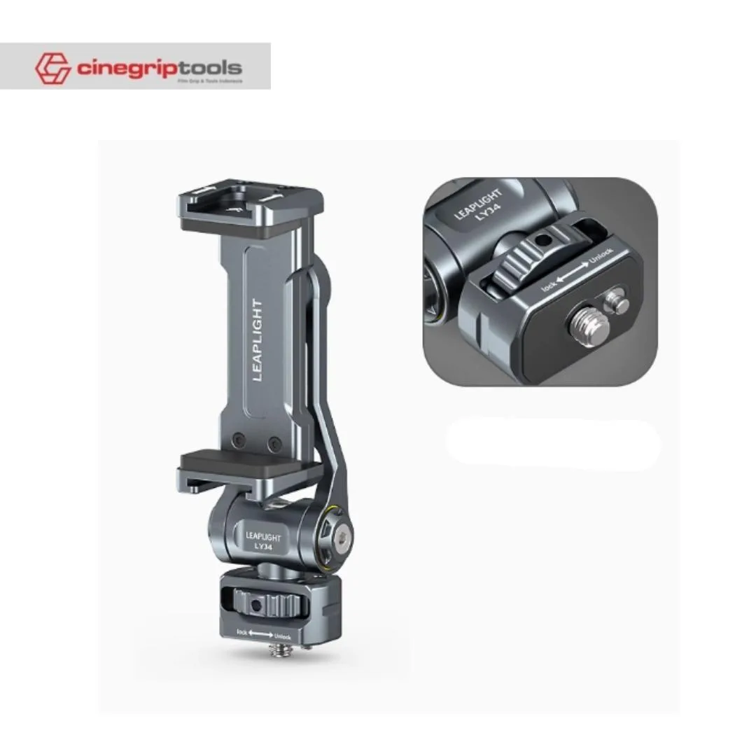 Phone Holder Metal Aluminum Alloy Locating Pin with Screen Bracket (bottom 1/4 Screw Interface)