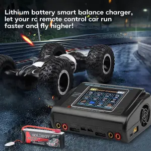T240 Dual-Channel Color Screen Charger 150W 10A*2 Charger Lithium Battery Intelligent Balance Charger HTRC