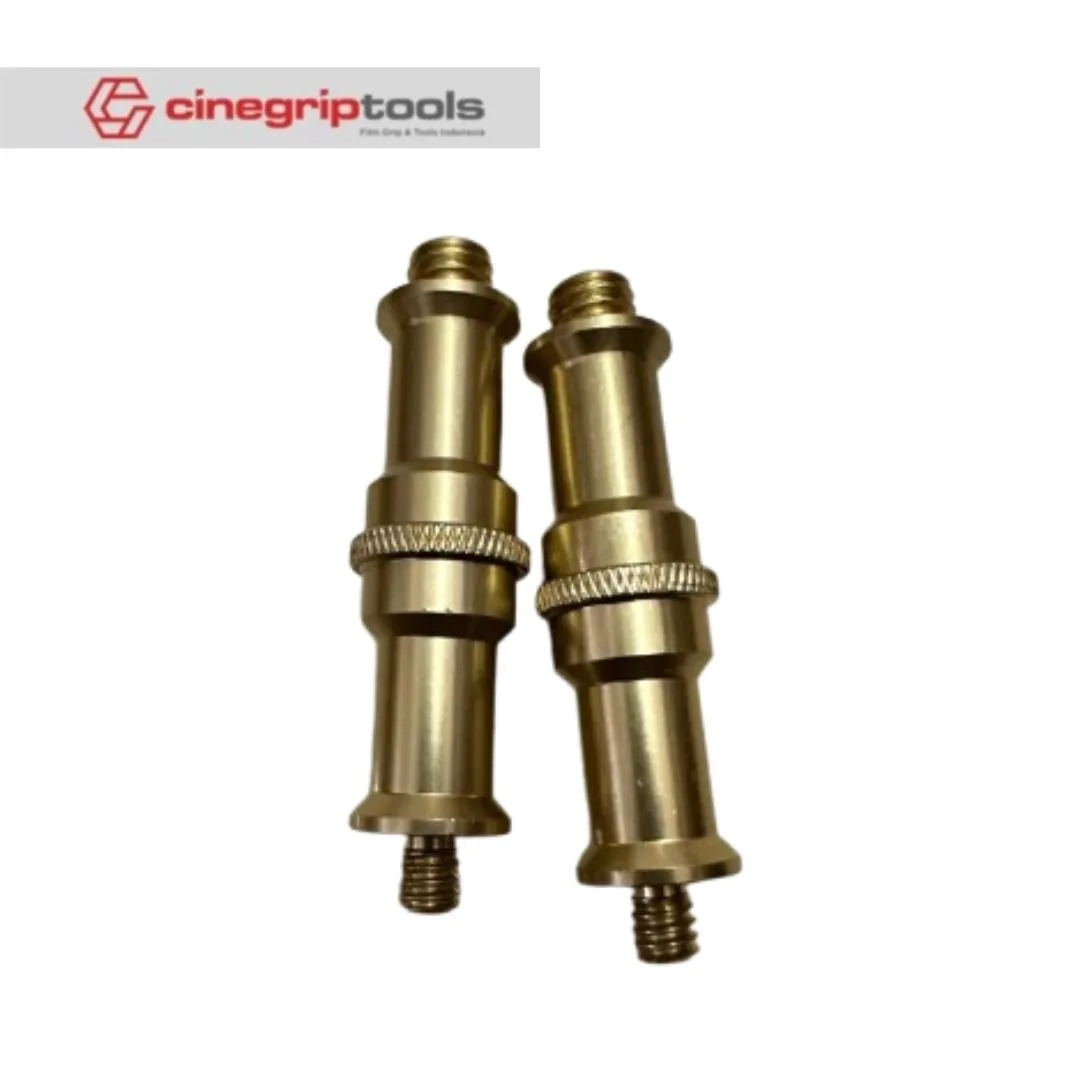 1/4 to 3/8 Aluminum Alloy Conversion Screw Flash Light stand Adapter - Copper Color 2Pcs/pack