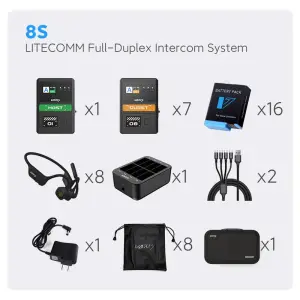 VAXIS LITECOMM Full-Duplex Intercom System 8S