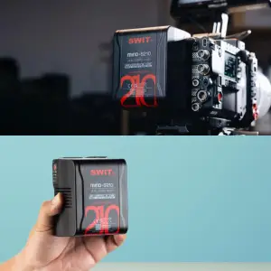 SWIT V-Mount Battery MINO-S210 Pocket 140Wh 150W 12A D-Tap USB-C USB-A 4 Step LED