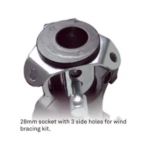 KUPO 484- HEAVY DUTY WIND-UP STAND WITH BRAKED CASTER