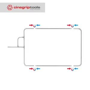 Selens Removable Studio Stainless steel Flag Panel 75x90cm