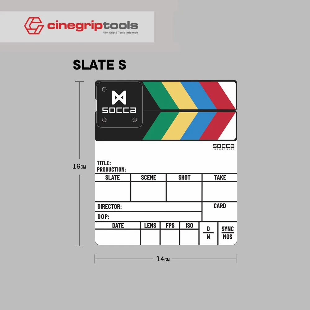 Socca Clapperboard - Size S
