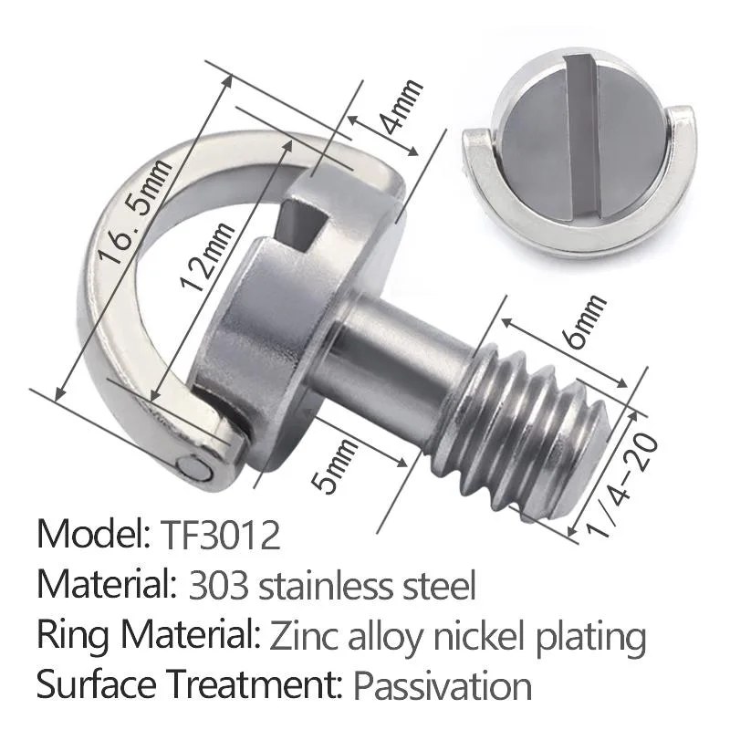 slotted flat ring quick-release screw TF3012