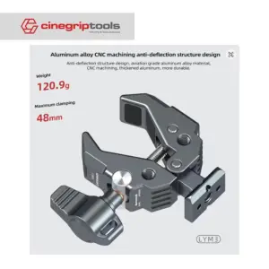 LEAPLIGHT Super C Clamp with NATO Base Clamp for Camera Monitors Mic Light Photography