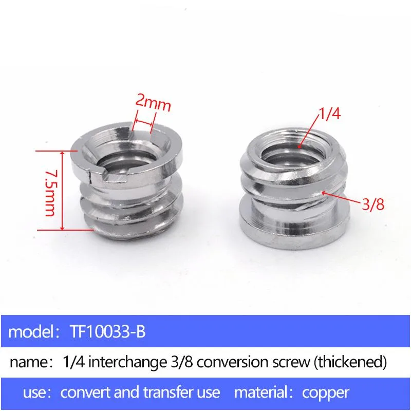 1/4 mutual turn 3/8 adapter screw TF10033-B - 5 pcs per pack