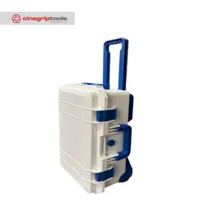 SMRITI HARDCASE (Pelican Copy) S5129 Pull Rod Protective Waterproof Tools Case With Warren file + TrekPak - White Blue