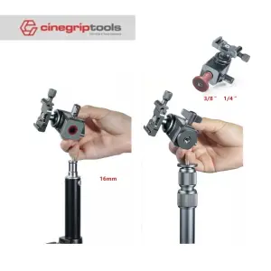 Leaplight Aluminum Alloy Light Stand Gimbal Head Adapter Multi-function LYDJ-1