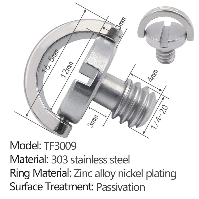slotted flat ring quick-release screw TF3009