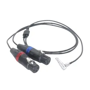 5pin Audio Plug To Double 3-Pin XLR Female Audio Cable 60CM