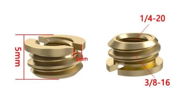 1/4 mutual turn 3/8 adapter screw TF10037 - 5 pcs per pack