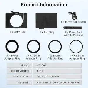 Nitze Mini Matte Box - MB15AK