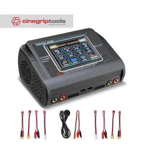 T240 Dual-Channel Color Screen Charger 150W 10A*2 Charger Lithium Battery Intelligent Balance Charger HTRC