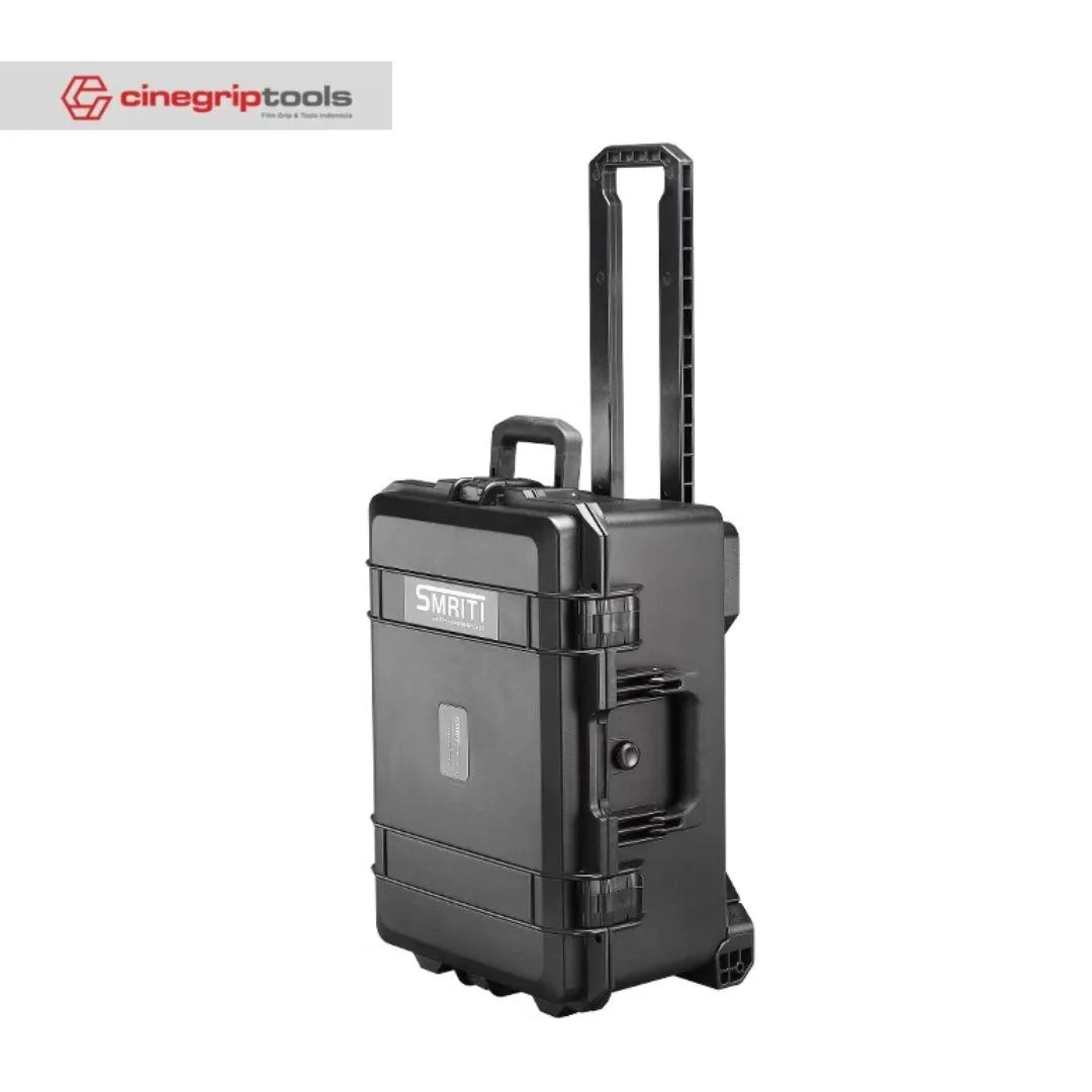 SMRITI HARDCASE (Pelican Copy) S5236 Pull Rod Protective Waterproof IP67 Tools Case Pick and Pluck Foam - Black