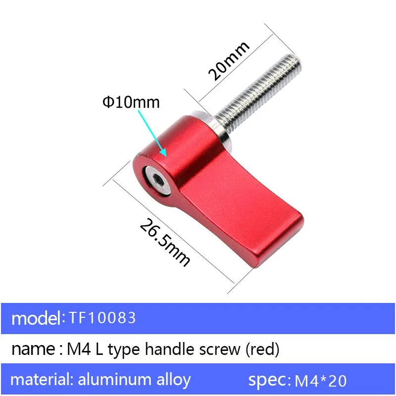 M4 L-shape handle screw TF10083