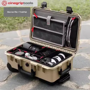 SMRITI HARDCASE (Pelican Copy) S5129 Pull Rod Protective Waterproof IP67 Tools Case With Warren file + TrekPak - Yellow