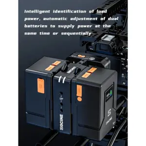 SWIT V Mount Battery VM-HS2 Hot Swap/Shark Fin Dual Micro Plate
